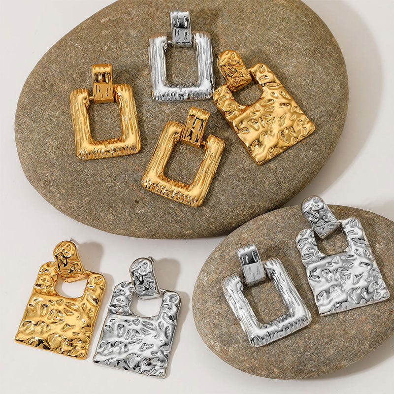 Stainless Steel Metal Cherry Cute Ear Studs Fashion Exquisite Golden Stud Earrings for Women Waterproof Jewelry