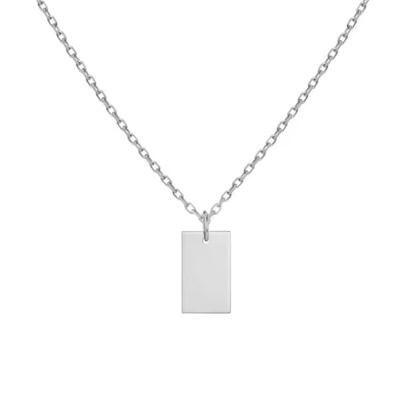 Fashion Jewelry Manufacturer Customized Word Message Letter Waterproof Gold Plated Stainless Steel Pendant Necklace for Women