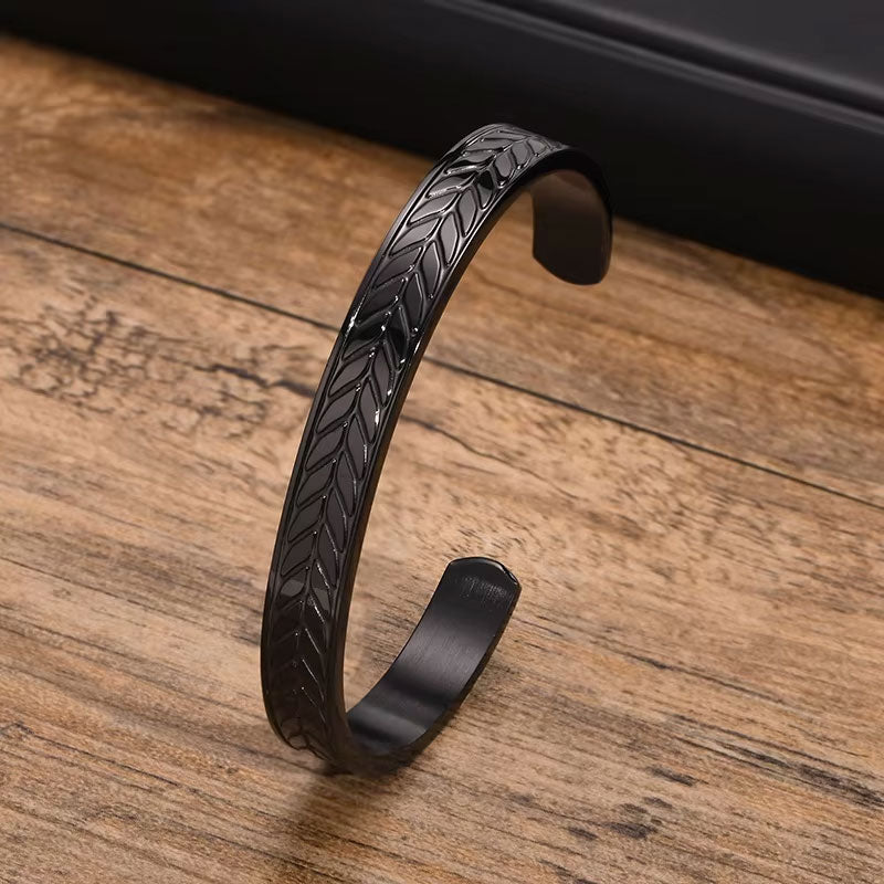 2024 Trendy Waterproof Stainless Steel Cuff Bangle for Women 18K Gold Plated High Quality Custom New Jewelry Perfect Gift