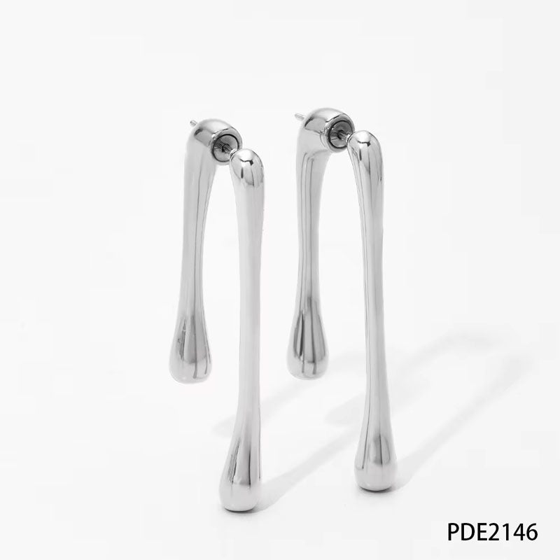 Hot Selling Trendy Stainless Steel Geometric Earrings for Women Classic Drop Earrings for Party and Wedding