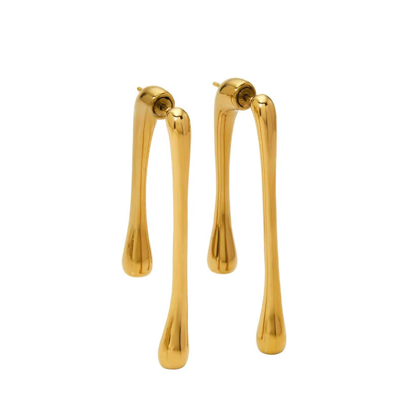 Hot Selling Trendy Stainless Steel Geometric Earrings for Women Classic Drop Earrings for Party and Wedding