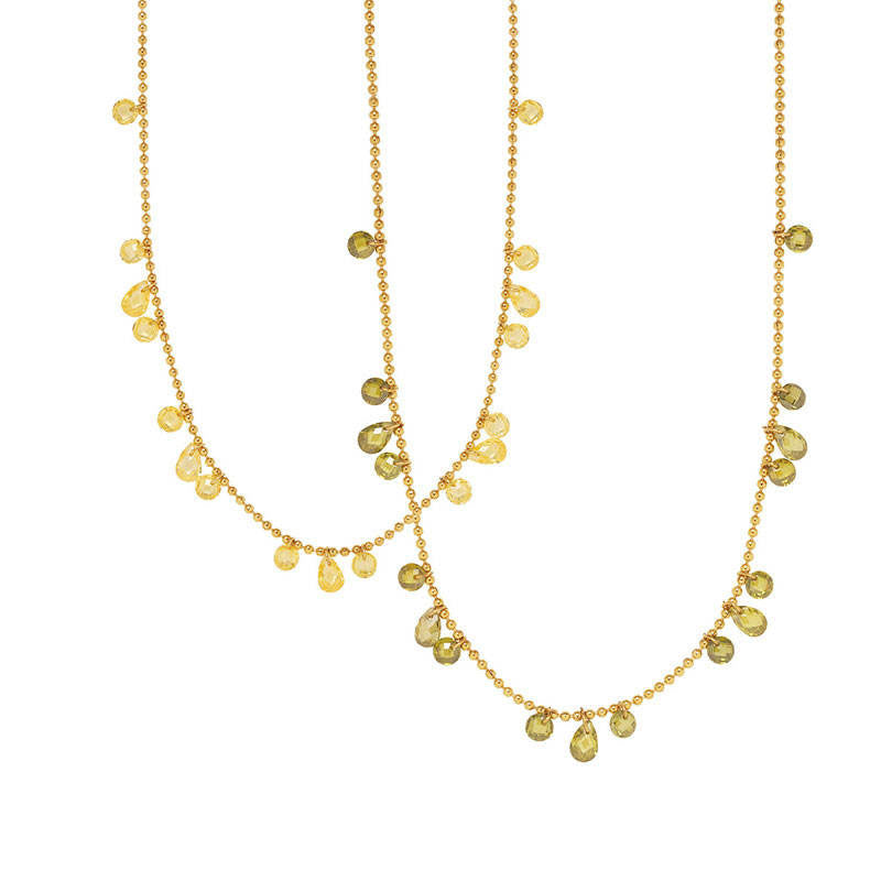 Luxury Elegant Jewelry Cyan Gold Fine Jewelry Necklaces Stainless Steel Zircon Minimalist Fashion Pendant Necklaces for Women