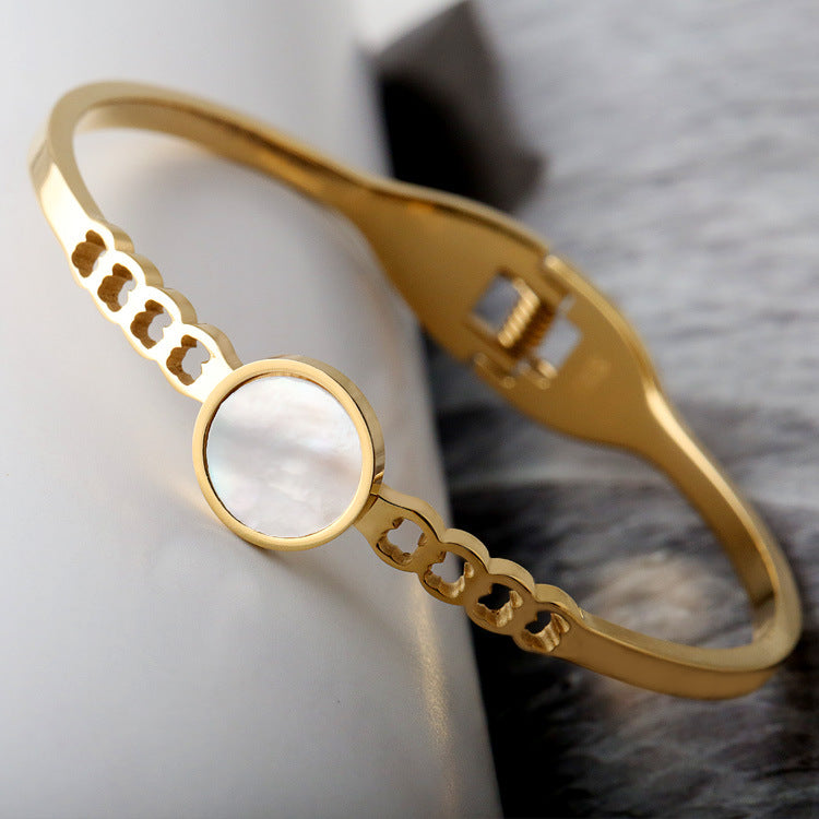 Korean Titanium Gold Bracelet