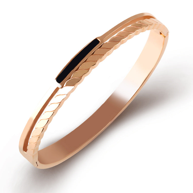 Rose Gold Titanium Steel Bracelet