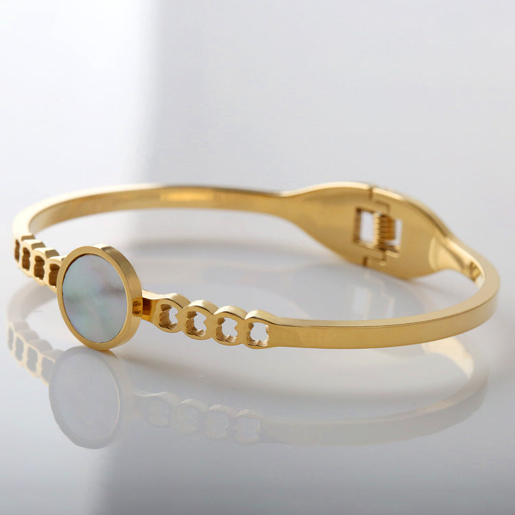 Korean Titanium Gold Bracelet