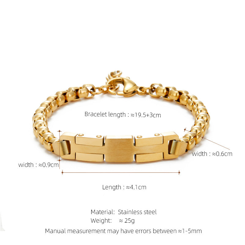 Stainless Steel Pearl Bracelet