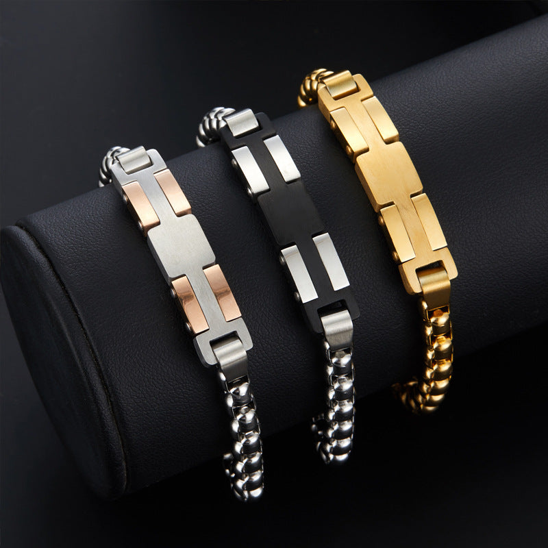 Stainless Steel Pearl Bracelet