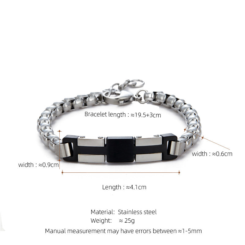Stainless Steel Pearl Bracelet