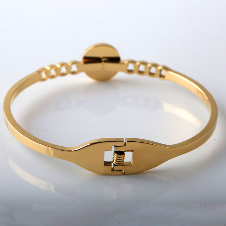 Korean Titanium Gold Bracelet