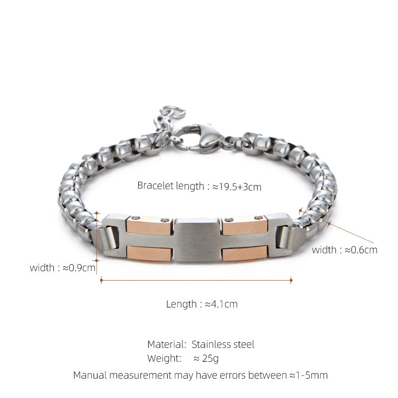 Stainless Steel Pearl Bracelet