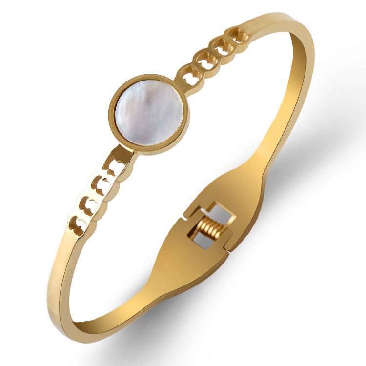 Korean Titanium Gold Bracelet