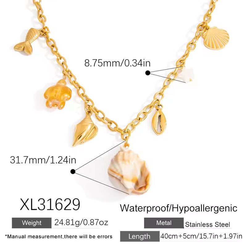 VVS Wholesale Stainless Steel Fine Gold Filled Custom Permanent Jewelry Gold Fashion Chains Pendant & Charms Necklaces for Women