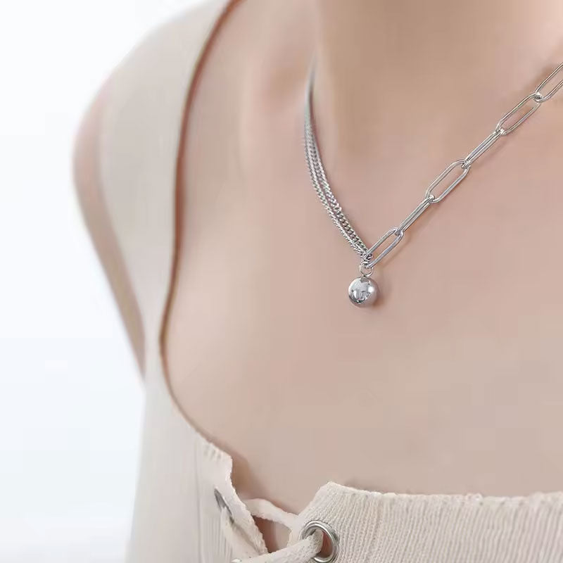 Trendy Waterproof Anti Tarnish Original Stainless Steel Women 's 14k 18k Gold Plated Pendant Necklace for Women Men