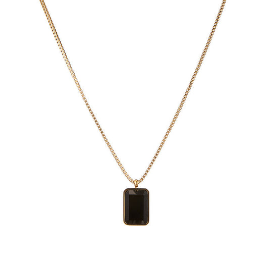 Trendy Women's Stainless Steel Pendant Necklace Gold Plated Chains New Wholesale Tarnish-Free Charm Necklace