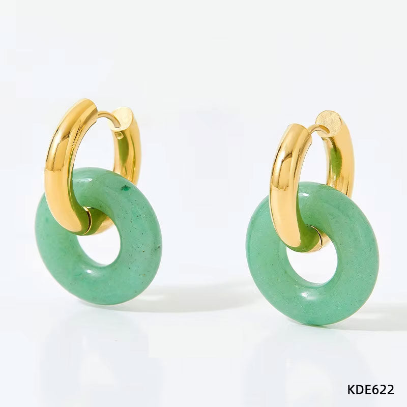 Stainless Steel Metal Cherry Cute Ear Studs Fashion Exquisite Golden Stud Earrings for Women Waterproof Jewelry