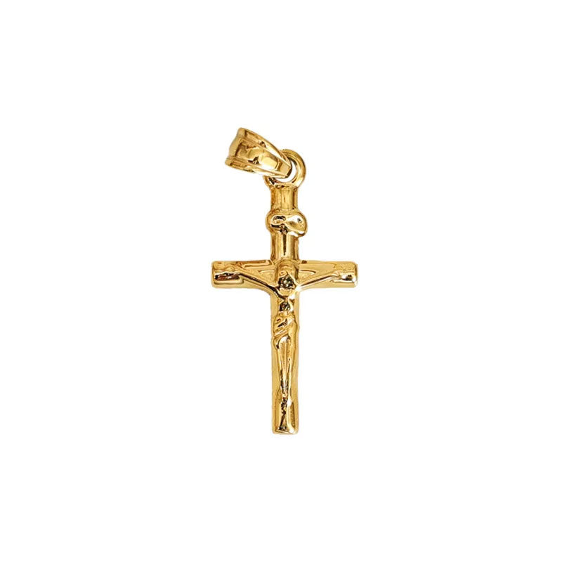2025 New Design Wholesale Stainless Steel PVD 18K Gold Plated Waterproof Non-Tarnish Cross Pendant