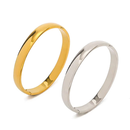 Fashion Wholesale Anti-Allergy High Polish Waterproof PVD Gold Plated Stainless Steel Fashion Jewelry Bracelets & Bangles