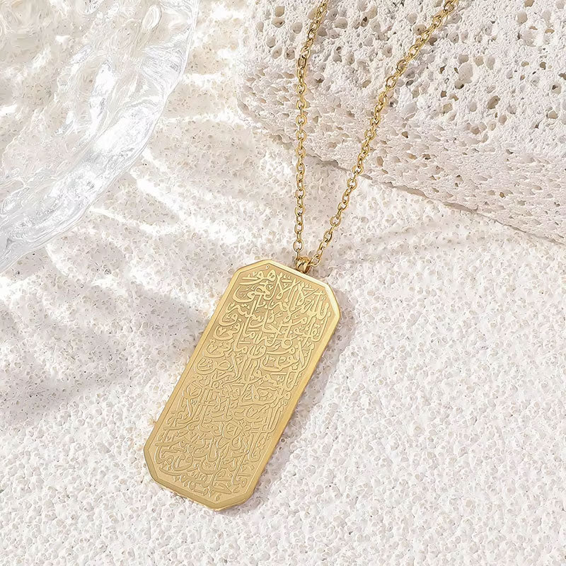 New Arrival Wholesale Customized Tarnish Free PVD Gold Plated Stainless Steel Women Pendant Necklace