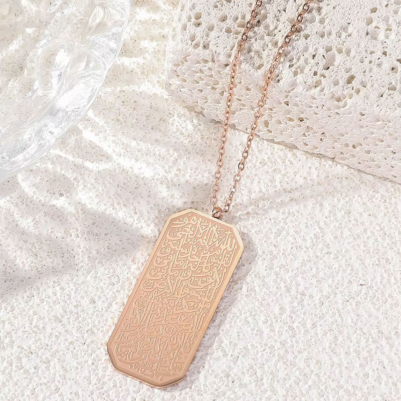 New Arrival Wholesale Customized Tarnish Free PVD Gold Plated Stainless Steel Women Pendant Necklace