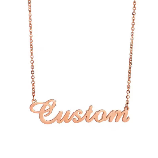 No Fading Custom Jewelry Pendant Manufacturers Chain Man Custom Name Gold Filled Chain Stainless Steel Pendant Necklace for Man