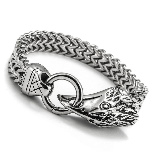 New Design Wholesale Custom Stainless Steel Eagle Fashion Chain& Link Bracelets