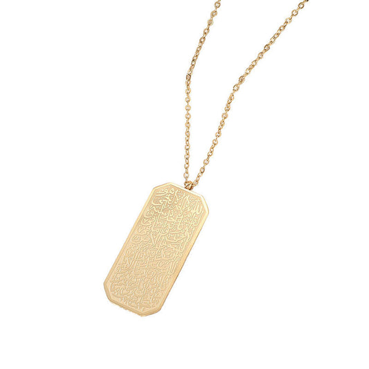 New Arrival Wholesale Customized Tarnish Free PVD Gold Plated Stainless Steel Women Pendant Necklace