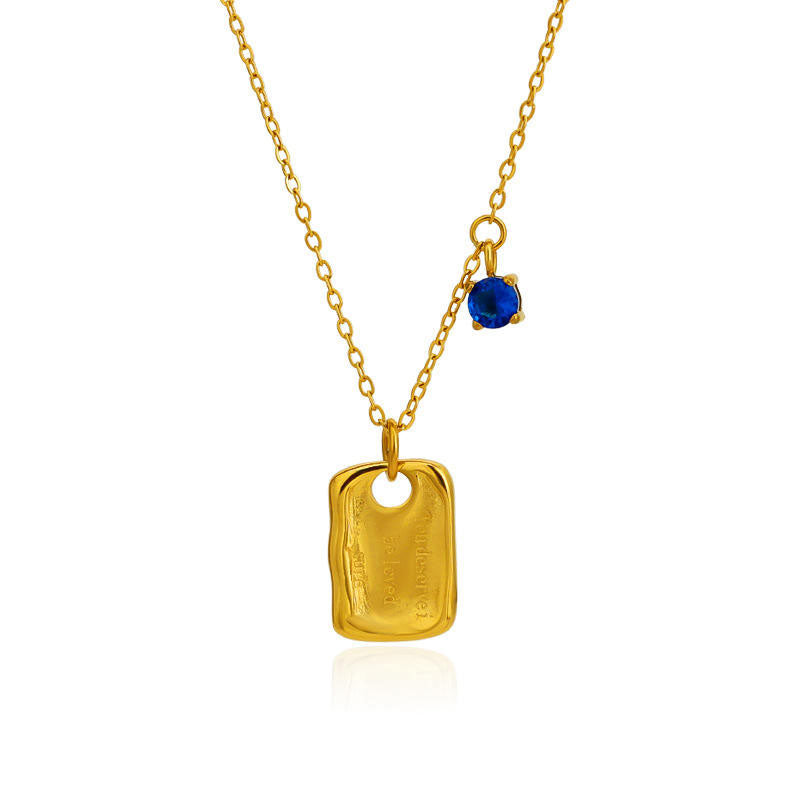 2025 New Design Wholesale 18K Gold Plated Stainless Steel PVD Anti-Tarnish Pendant Necklace Trendy Chains Style