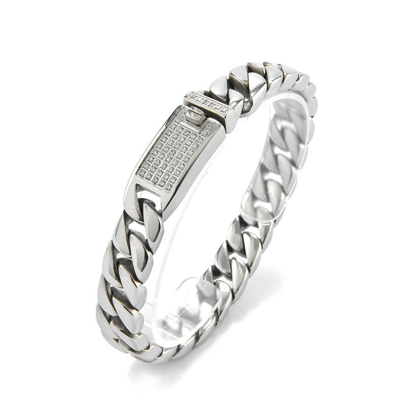 New Design Wholesale Custom Stainless Steel Ice Miami Cuban Bracelet