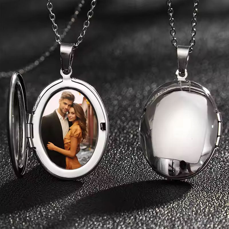 Waterproof Charm Anti Tarnish DIY Photo Solid Gold Jewelry Necklace 14k Stainless Steel Necklace Blank for Women Men
