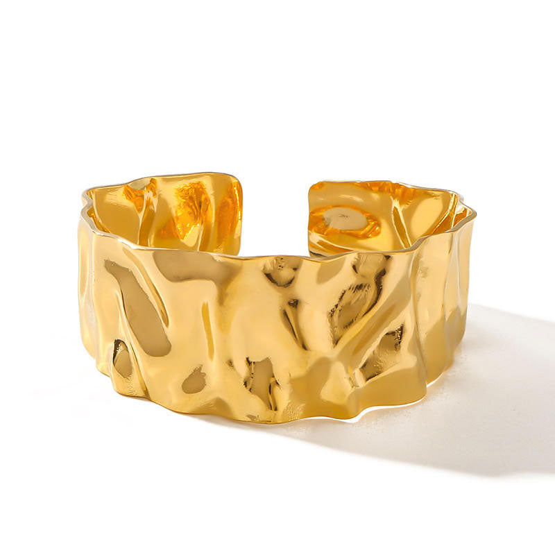 Wholesale Anti-Allergy High Polish PVD Gold Plated Stainless Steel Jewelry Bangles for Women