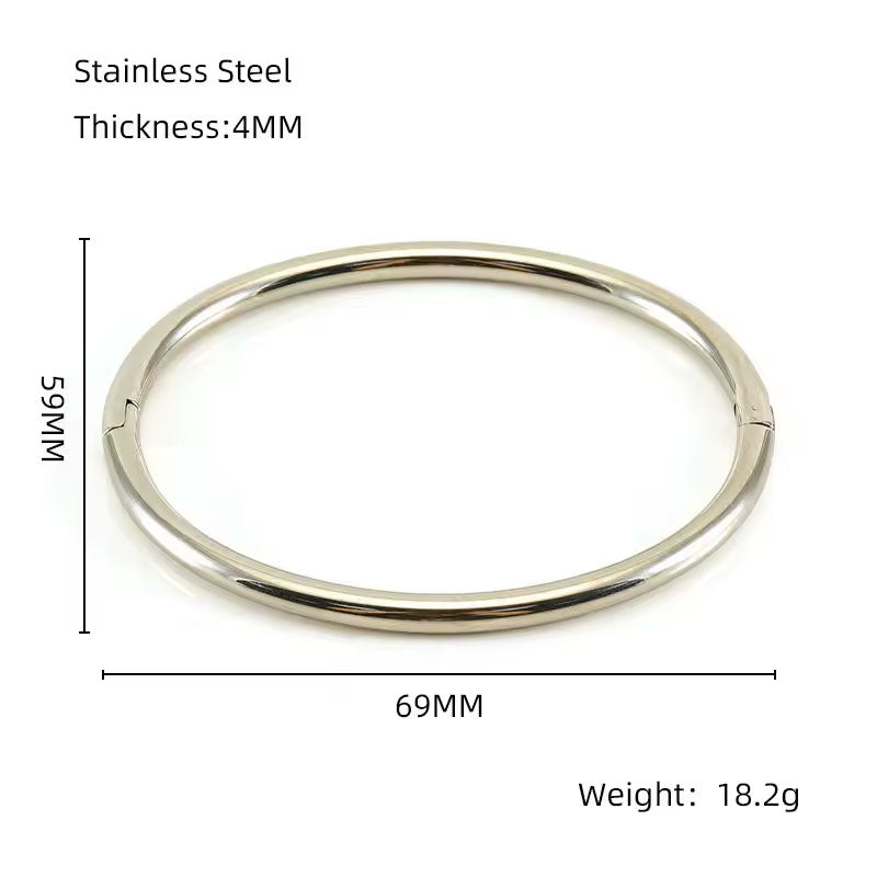 Metal Stainless Steel Fine Designer Luxury Open Dubai Gold Bangles 18k Fashion Chaunky Bamboo Bangle for Ladies Women