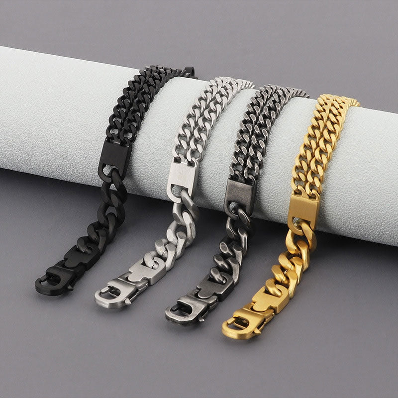 New Wholesale Custom Fashion Stainless Steel Chain Jewelry Bracelets for Men