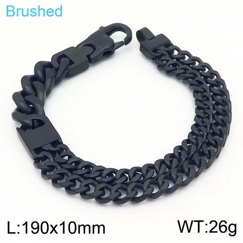 New Wholesale Custom Fashion Stainless Steel Chain Jewelry Bracelets for Men