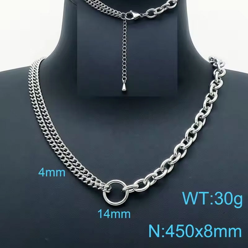 Dainty Non Tarnish Adjustable Titanium Chain 316l Stainless Steel Jewelry 14k 18k PVD Gold Plated Chain for Men Women