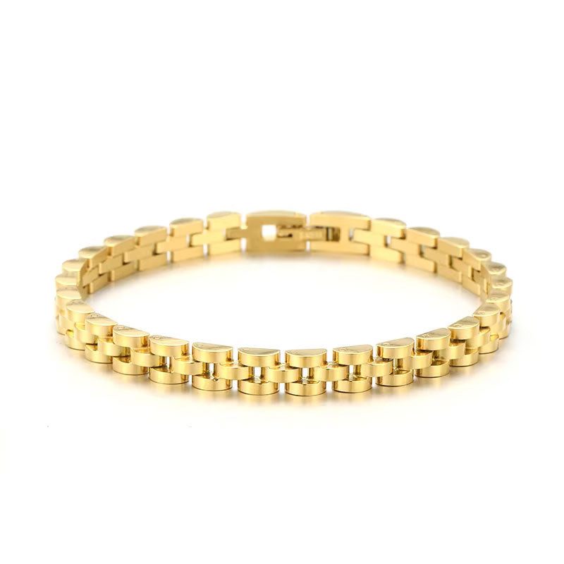 High Quality Wholesale PVD Plated Stainless Steel Watch Band Bracelet