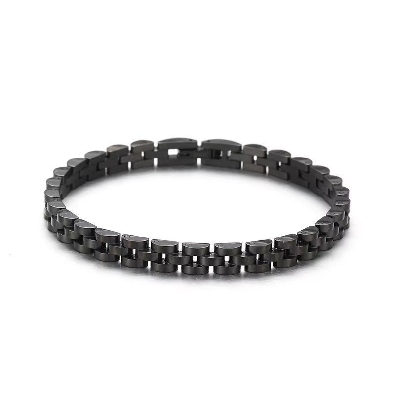 High Quality Wholesale PVD Plated Stainless Steel Watch Band Bracelet