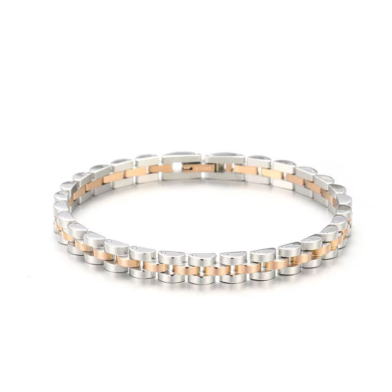 High Quality Wholesale PVD Plated Stainless Steel Watch Band Bracelet