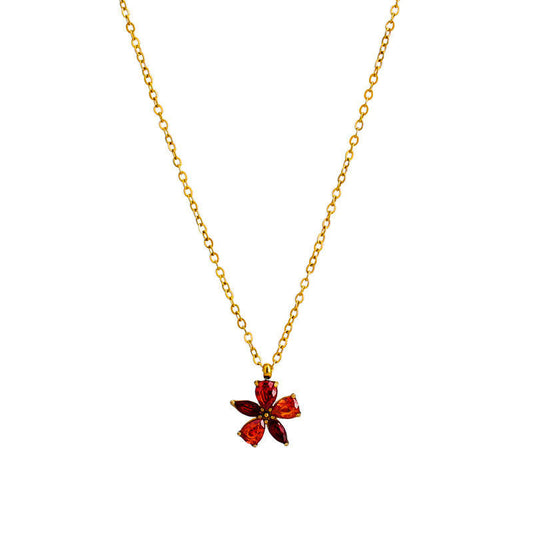 2025 New Design Trendy 18K Gold Plated Zircon Stone Butterfly Pendant Necklace Wholesale Non-Tarnish Stainless Steel PVD Chains