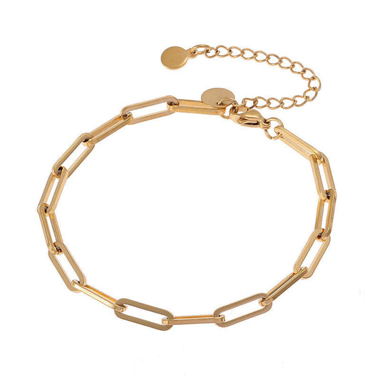 New Design Fashion Wholesale Anti-Allergy High Polish Stainless Steel Link Chain Bracelet
