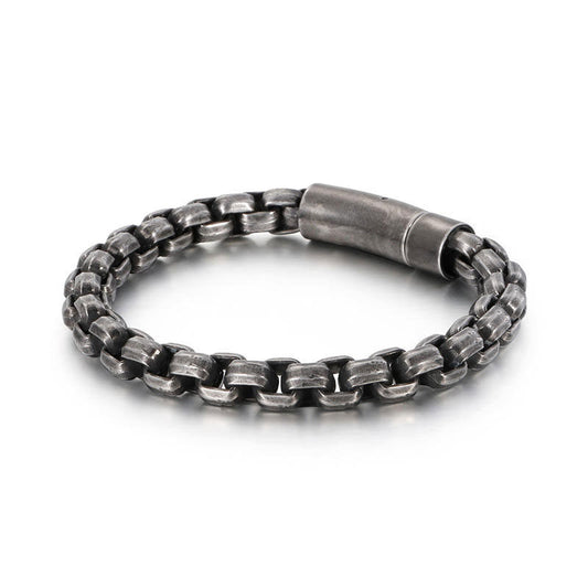 Design Wholesale Custom Anti-Allergy Vintage Stainless Steel Link Chain Bracelet