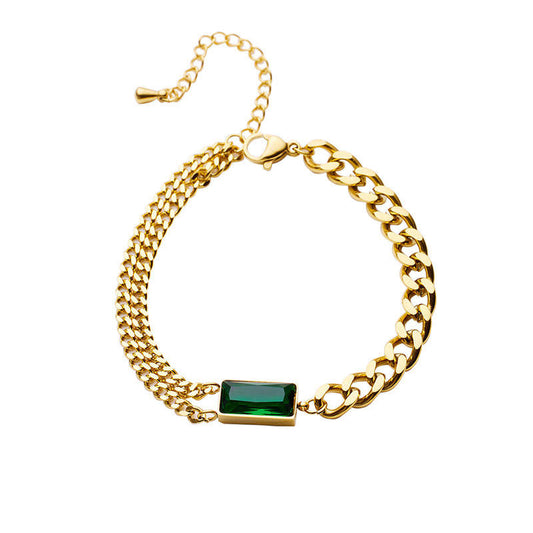 New Design Wholesale Custom Anti-Allergy High Polish PVD Gold Plated Stainless Steel Fashion Chain and Link Bracelets