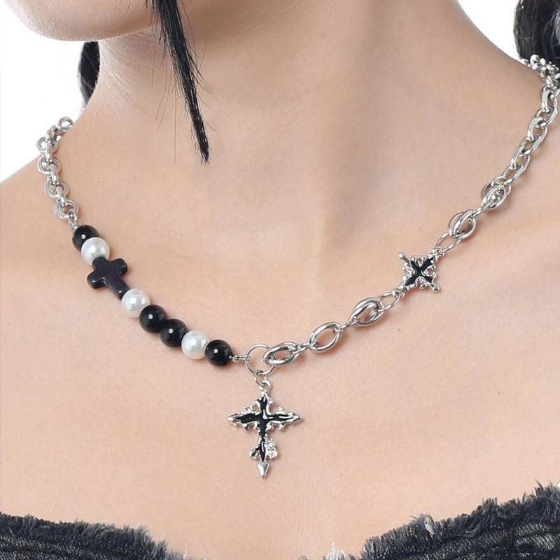Trendy Anti Tarnish Christian Gifts Religious Dainty Stainless Steel Cross Pendant Necklace for Women Men Girls