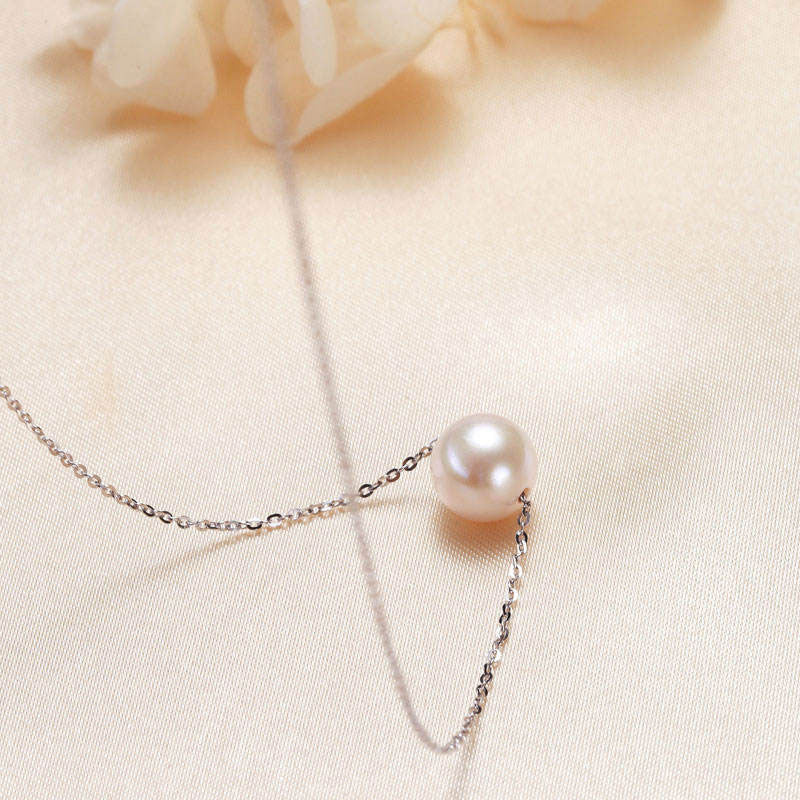 Anti Tarnish Gold Chain Necklace 18k Real Stainless Steel Natural Freshwater Colored Pearl Necklace for Women Girls