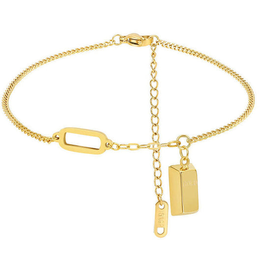 High Quality New Design Custom Waterproof Stainless Steel Curb Chain Bracelet