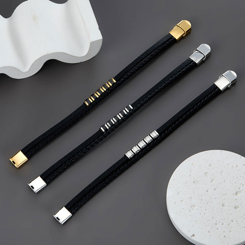 Wholesale 18K Gold Plated Anti-Allergy Stainless Steel Bracelet Tarnish-Free Waterproof Trendy Non-Tarnish Fashion Engraving