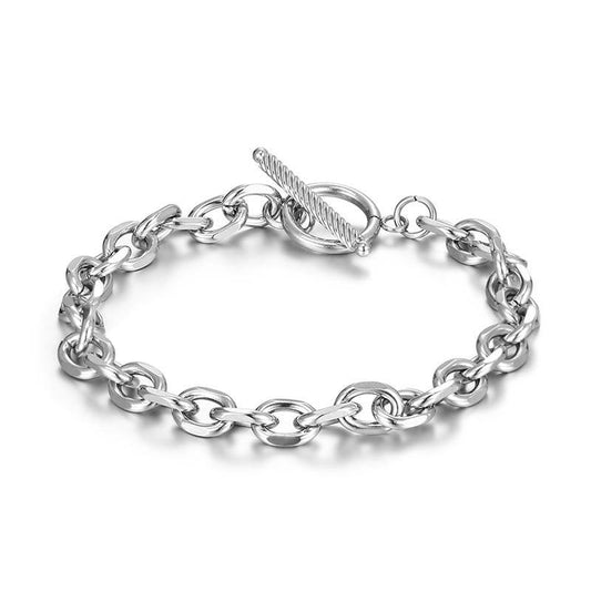 New Design Wholesale Custom Anti-Allergy High Polish Luxury Men Stainless Steel Bracelet