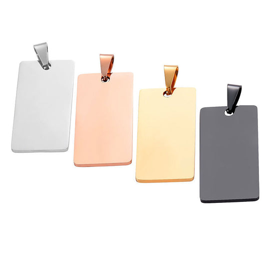 New Arrival Wholesale Customized Tarnish Free Stainless Steel Blank Necklace for Engraving