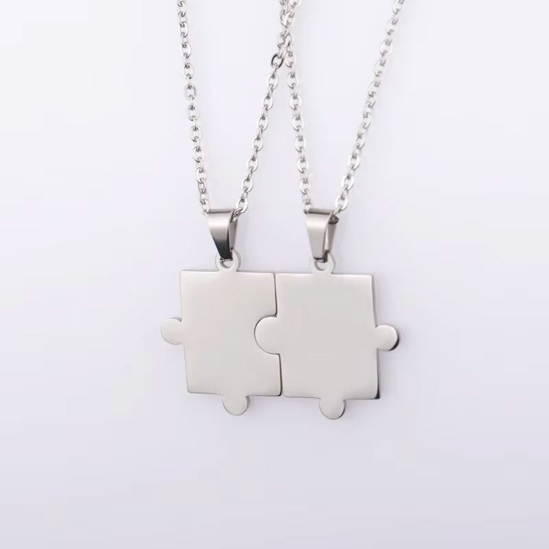 Trends 2025 Modern Unique Waterproof Anti Tarnish 316l Stainless Steel 18k Real Gold Creative Couple Necklace for Loves