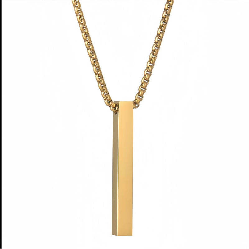 Waterproof Anti Tarnish Original Stainless Steel Women 's 14k 18k Gold Plated Custom Name logo Necklace for Women Men