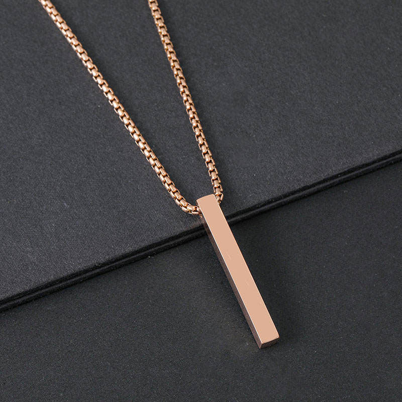 Waterproof Anti Tarnish Original Stainless Steel Women 's 14k 18k Gold Plated Custom Name logo Necklace for Women Men